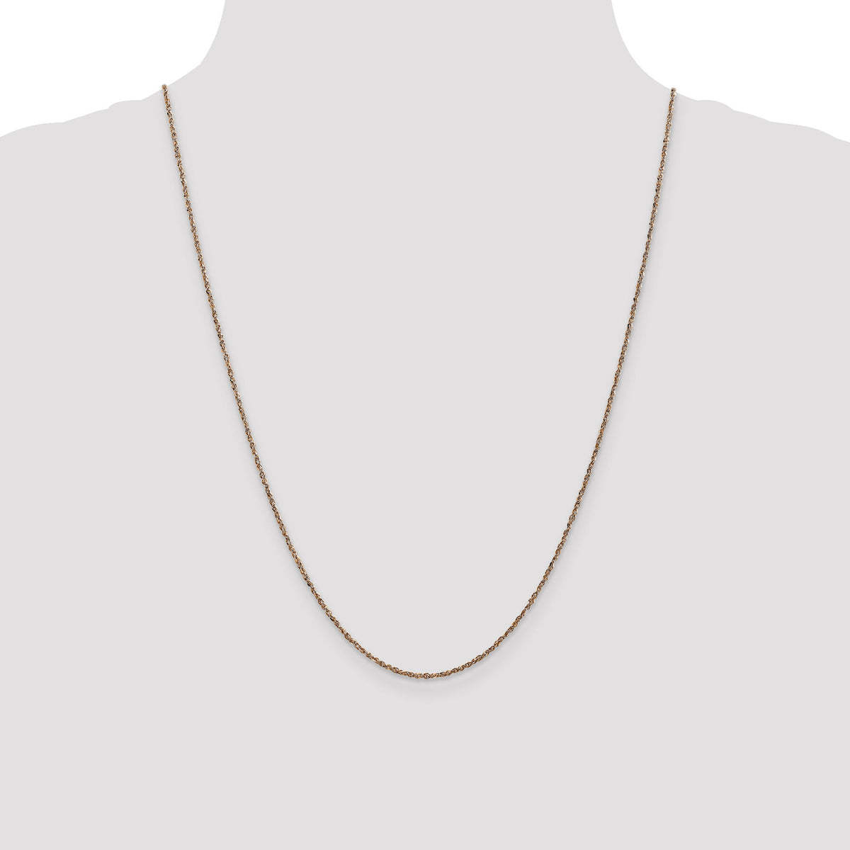 14K Rose Gold 1.7mm Ropa Chain-RSC28-24