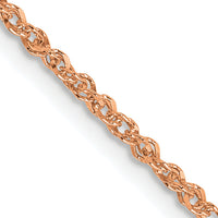 14K Rose Gold 1.7mm Ropa Chain-RSC28-20