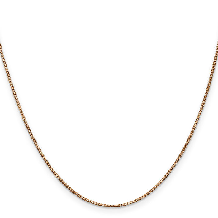 14k Rose Gold 1.0mm Box Chain-RSC3-24