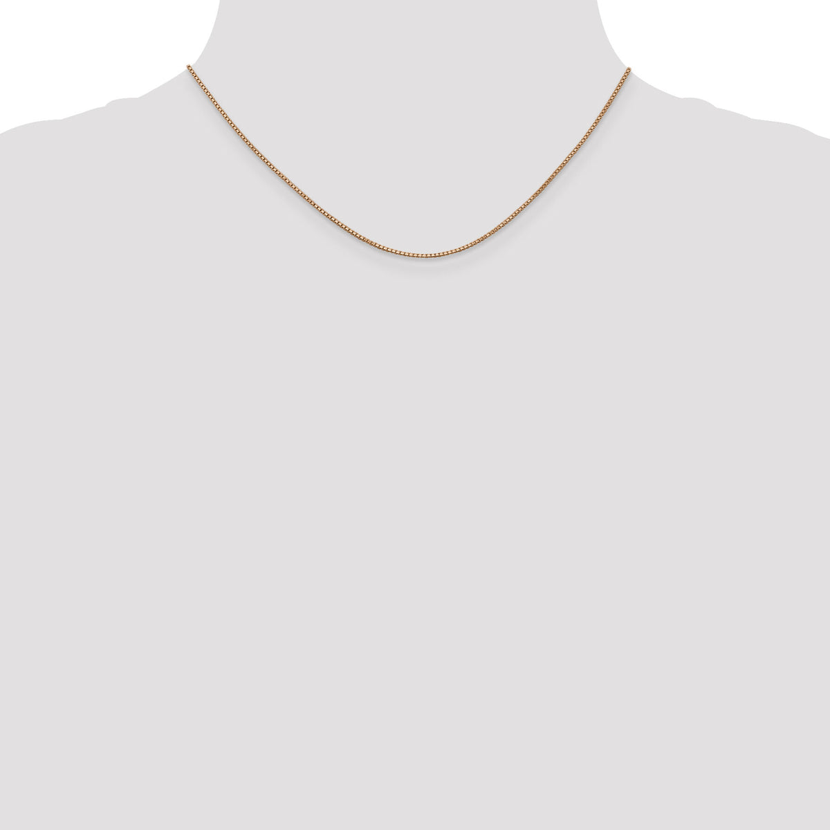 14k Rose Gold 1.0mm Box Chain-RSC3-16