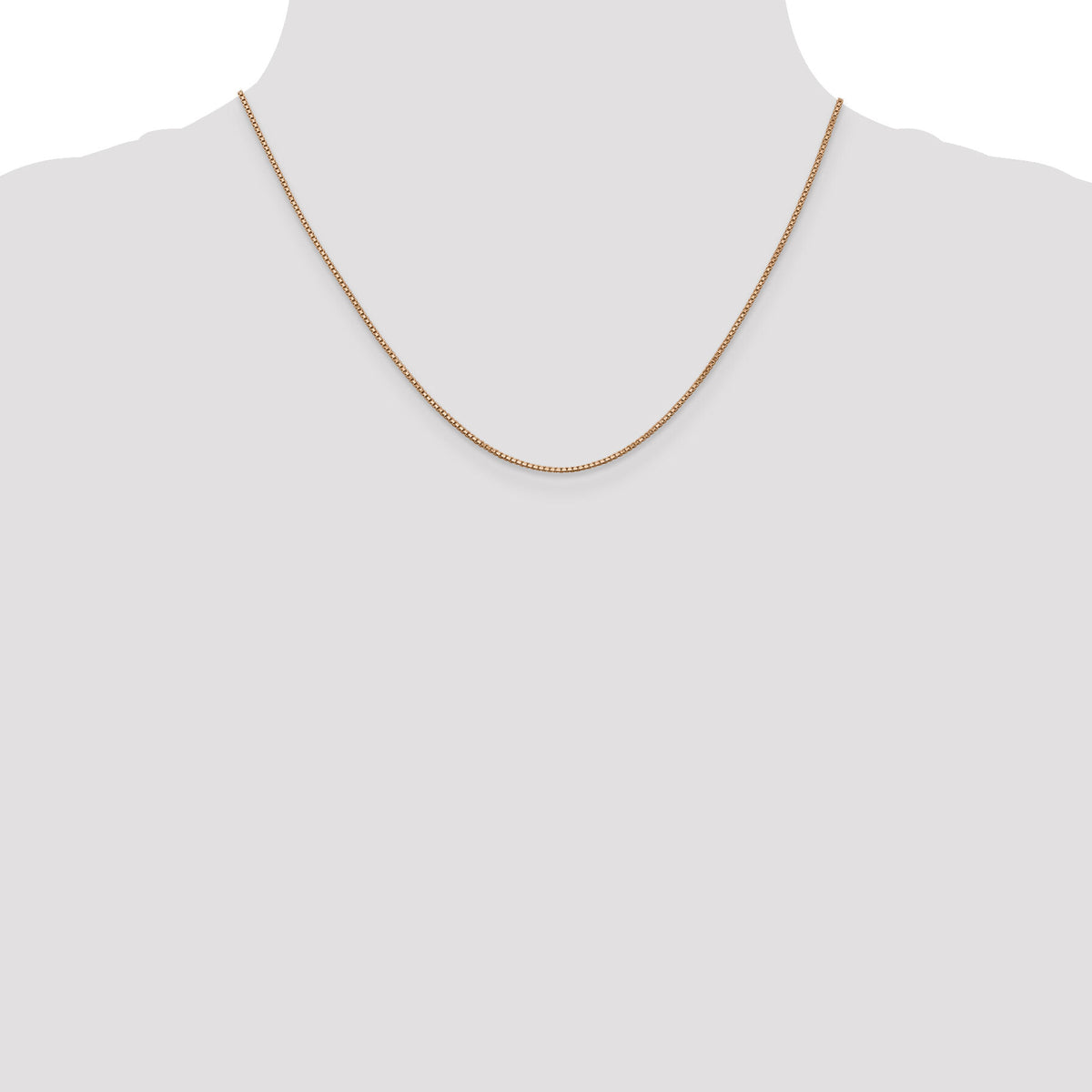 14k Rose Gold 1.0mm Box Chain-RSC3-18