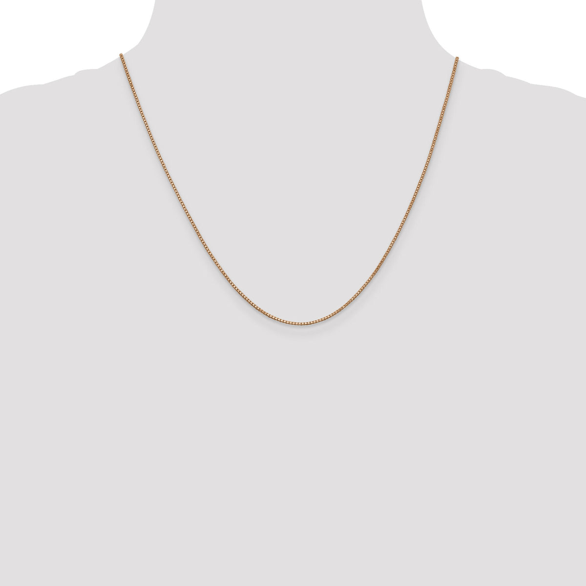 14k Rose Gold 1.0mm Box Chain-RSC3-20