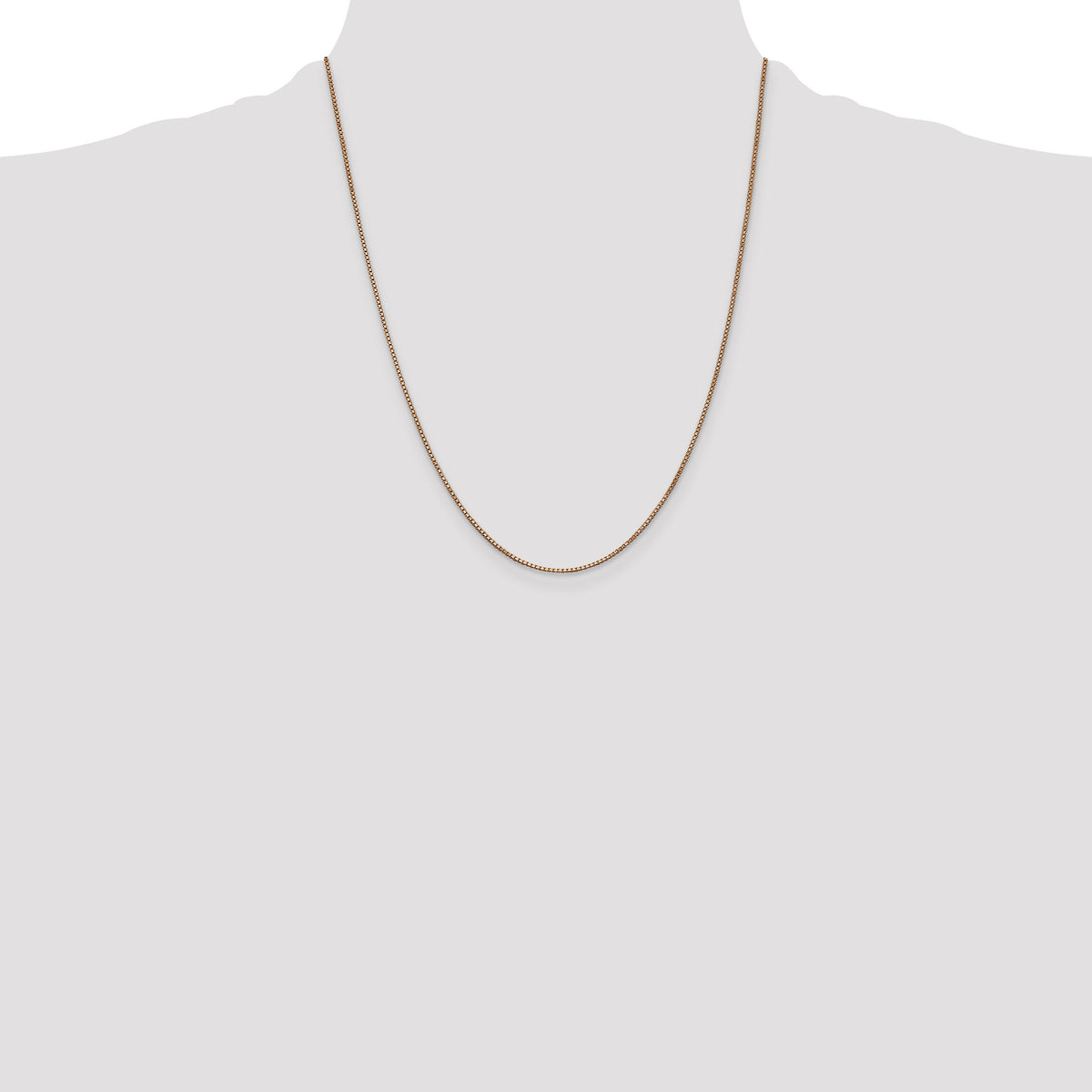 14k Rose Gold 1.0mm Box Chain-RSC3-22