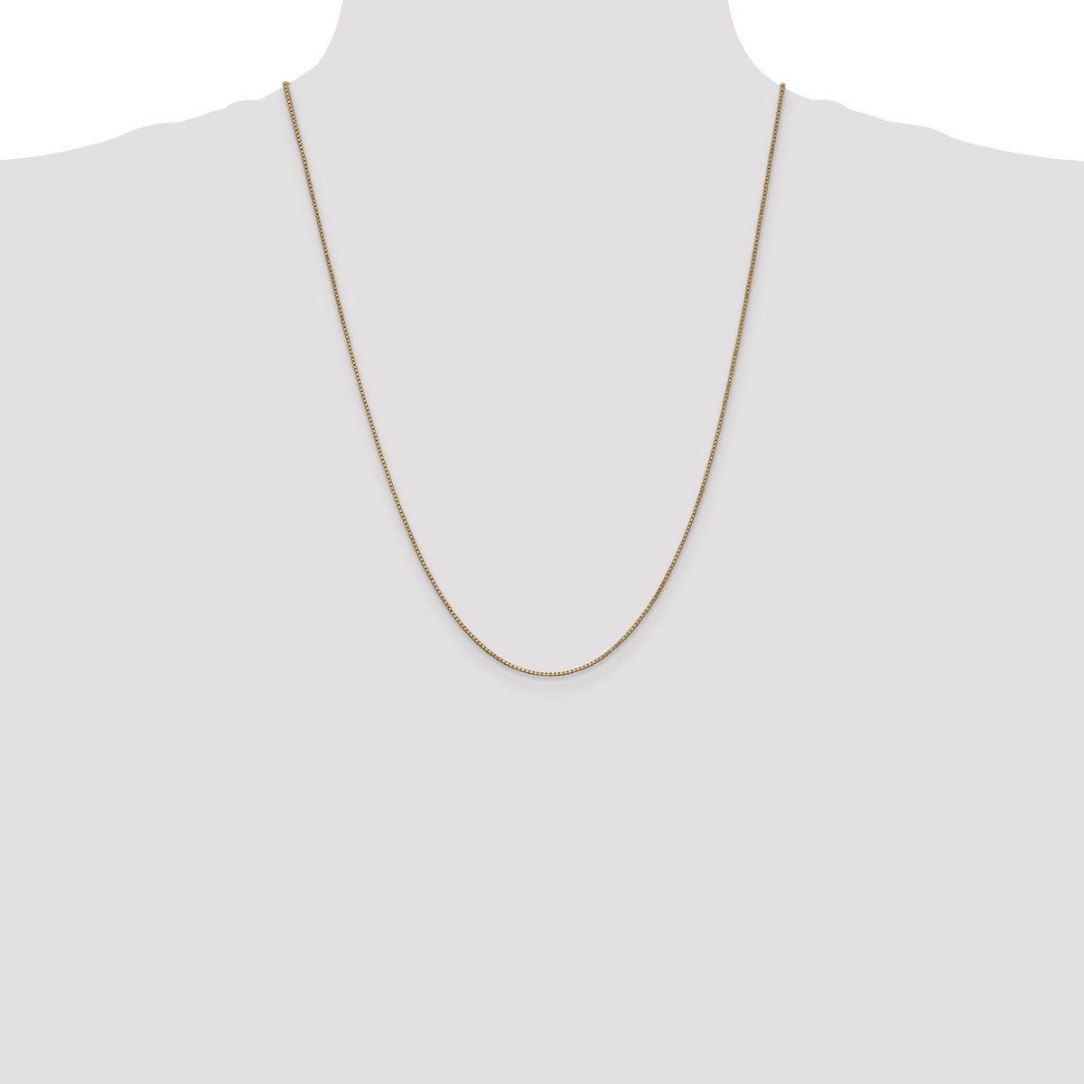 14k Rose Gold 1.0mm Box Chain-RSC3-24