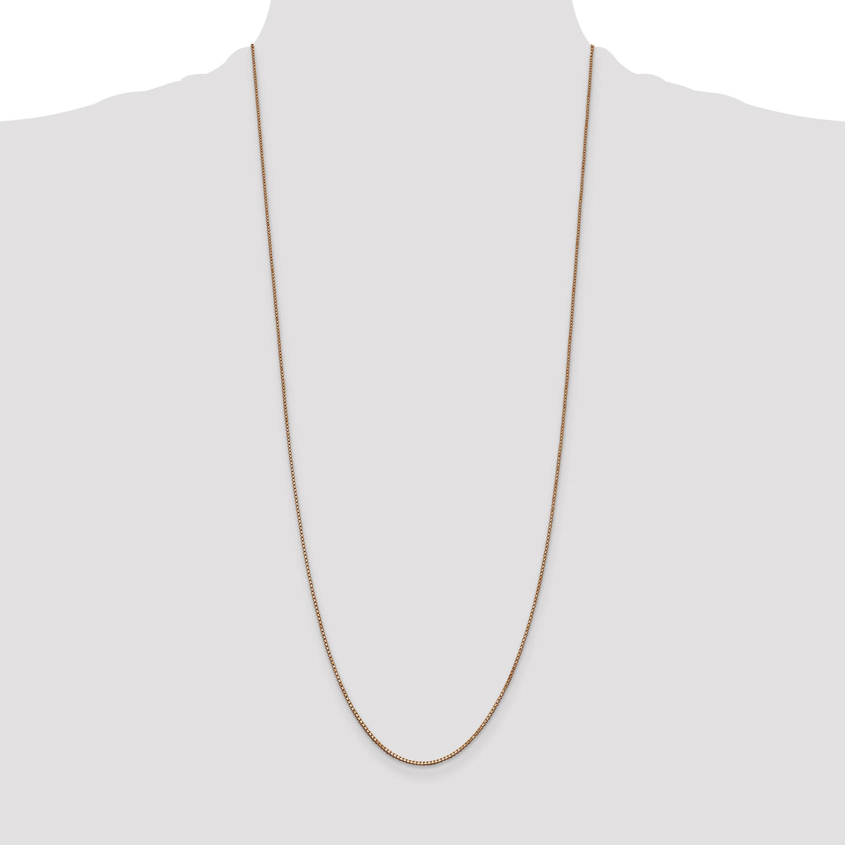 14k Rose Gold 1.0mm Box Chain-RSC3-30