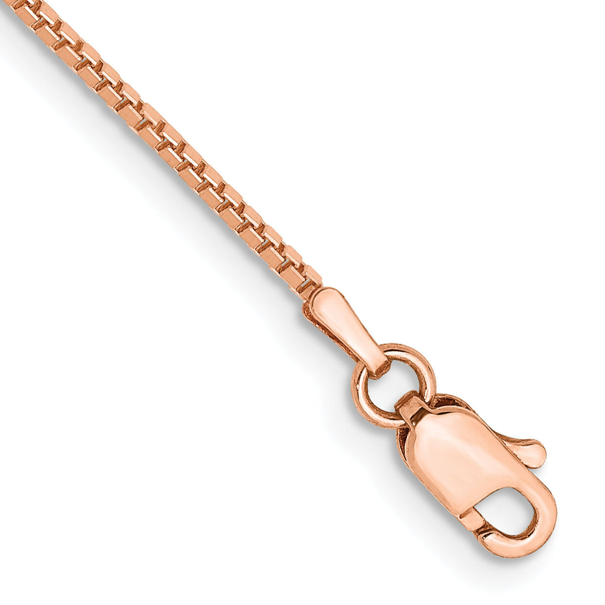 14k Rose Gold 1.0mm Box Chain-RSC3-7