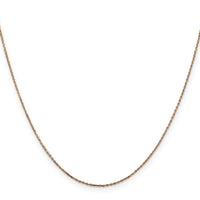 14k Rose Gold .8mm D/C Cable Chain-RSC32-30
