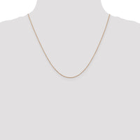 14k Rose Gold .8mm D/C Cable Chain-RSC32-20