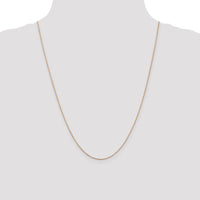 14k Rose Gold .8mm D/C Cable Chain-RSC32-24
