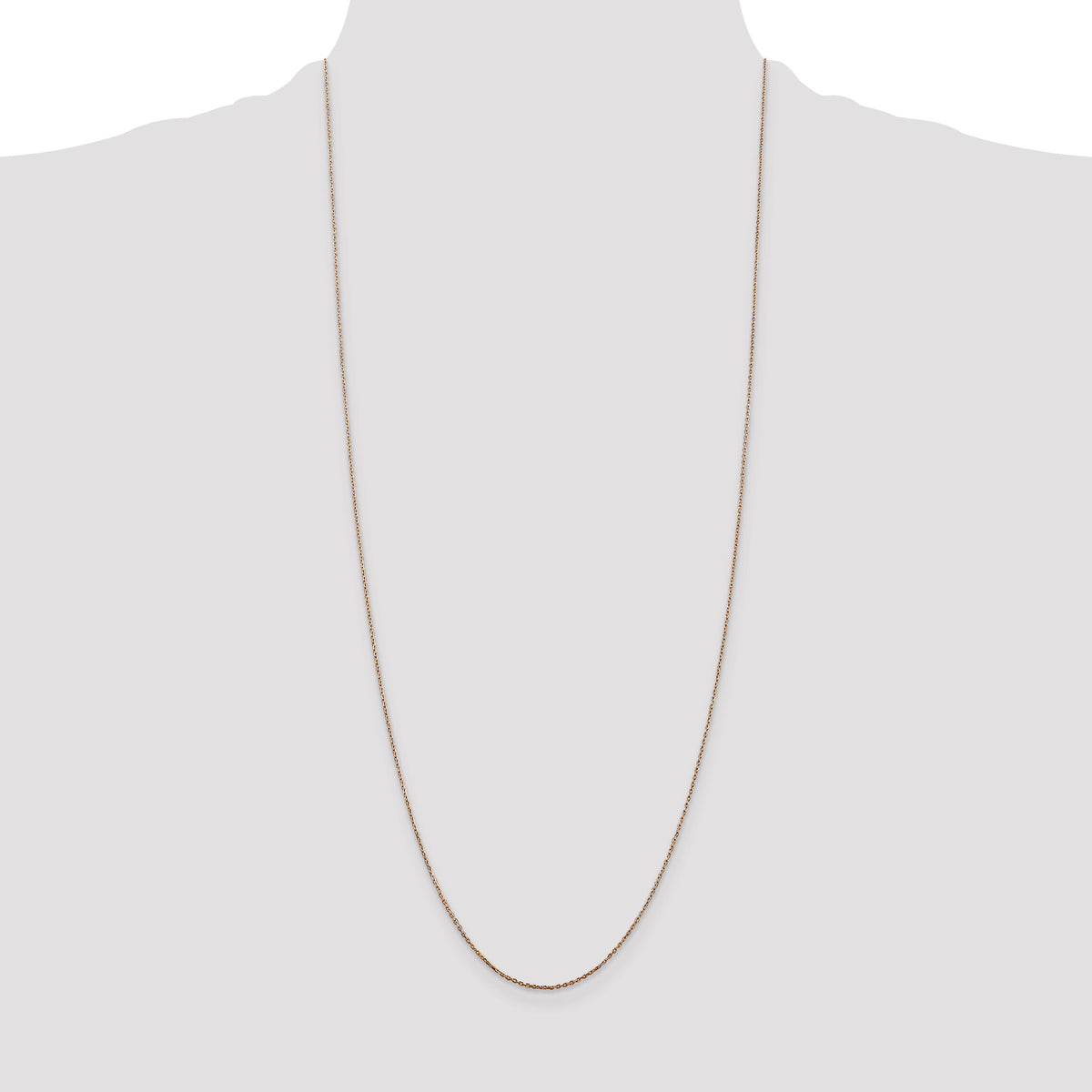 14k Rose Gold .8mm D/C Cable Chain-RSC32-30