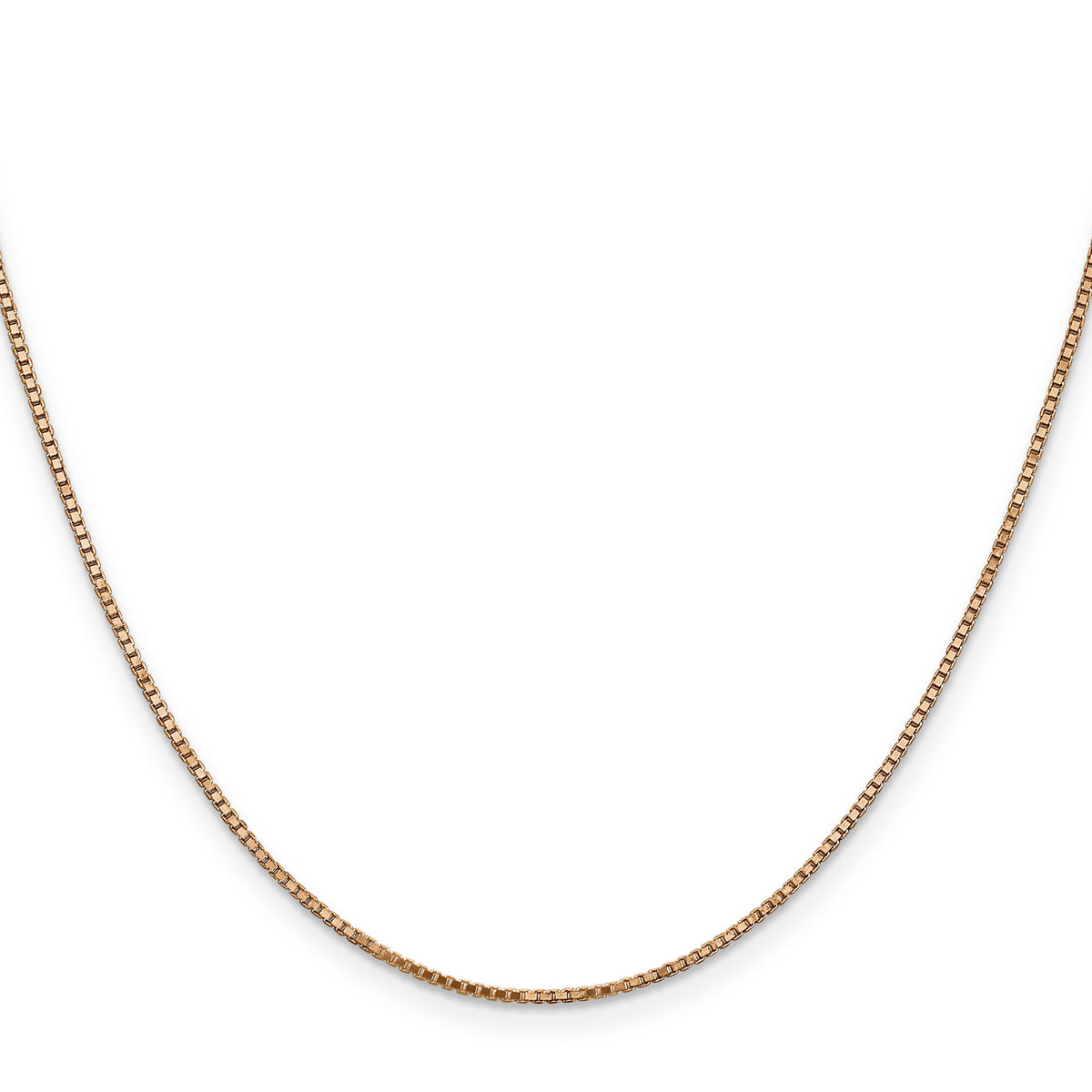 14k Rose Gold 1.10mm Box Chain-RSC33-24