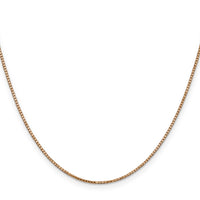 14k Rose Gold 1.10mm Box Chain-RSC33-22