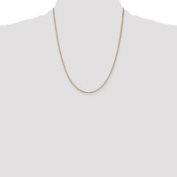 14k Rose Gold 1.10mm Box Chain-RSC33-22