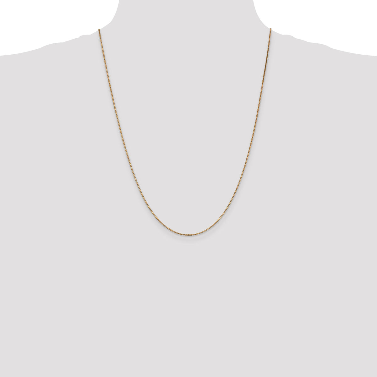 14k Rose Gold 1.10mm Box Chain-RSC33-24
