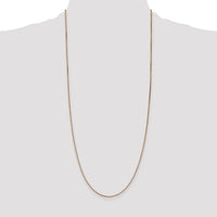 14k Rose Gold 1.10mm Box Chain-RSC33-30