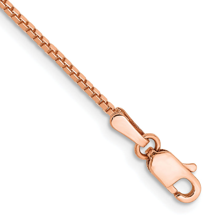 14k Rose Gold 1.10mm Box Chain-RSC33-8