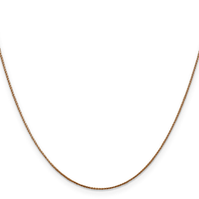 14k Rose Gold .85mm D/C Spiga Chain-RSC34-18