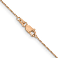 14k Rose Gold .85mm D/C Spiga Chain-RSC34-18