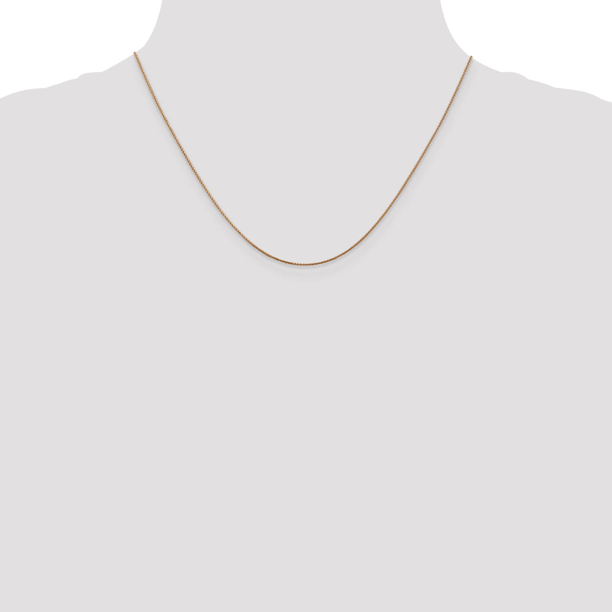 14k Rose Gold .85mm D/C Spiga Chain-RSC34-18