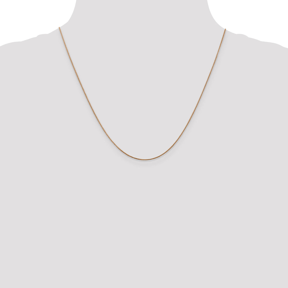 14k Rose Gold .85mm D/C Spiga Chain-RSC34-20