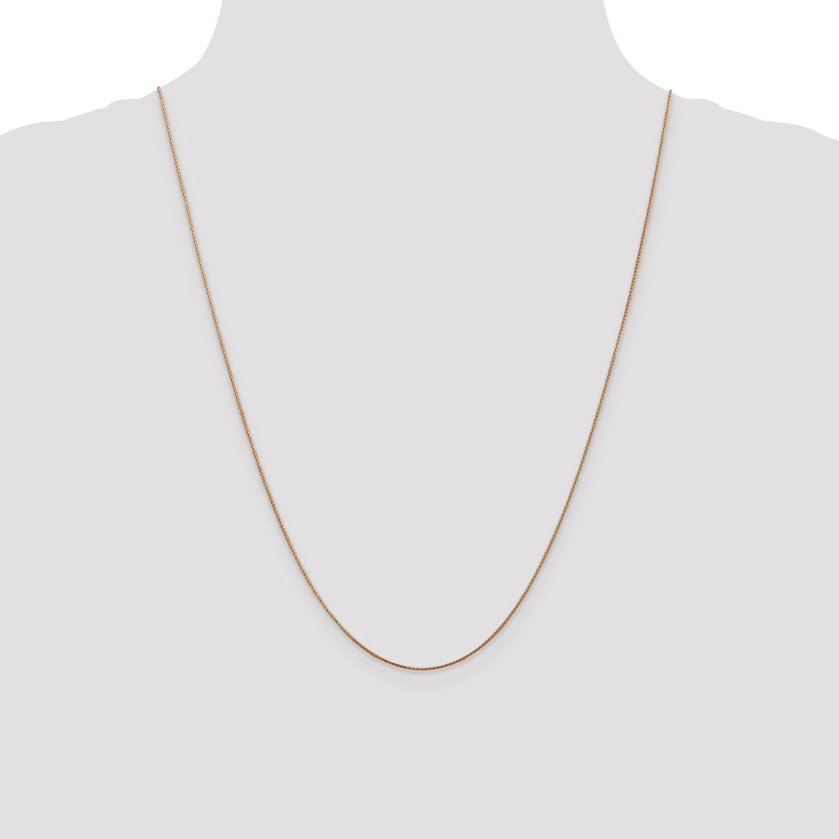 14k Rose Gold .85mm D/C Spiga Chain-RSC34-24
