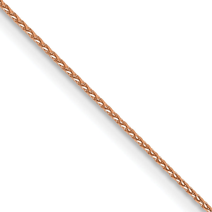 14k Rose Gold .85mm D/C Spiga Chain-RSC34-18