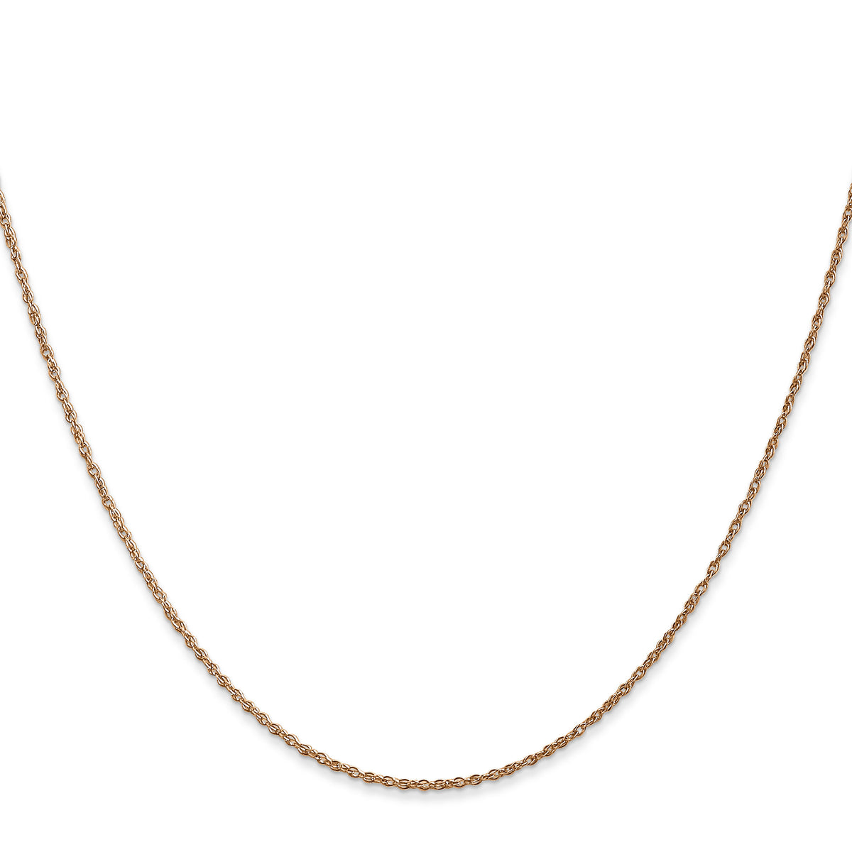 14k Rose Gold .8mm Baby Rope Chain-RSC35-18