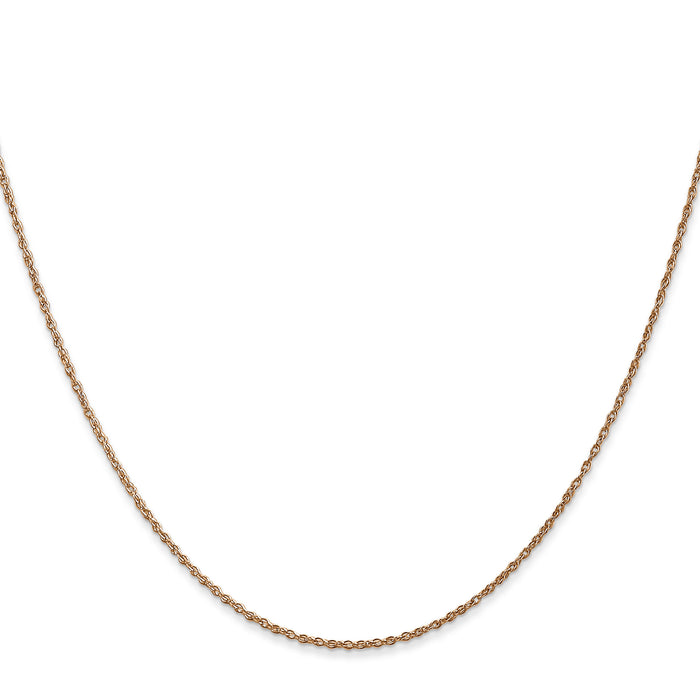 14k Rose Gold .8mm Baby Rope Chain-RSC35-18