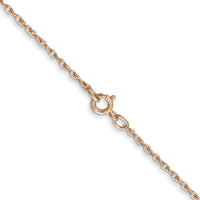 14k Rose Gold .8mm Baby Rope Chain-RSC35-18