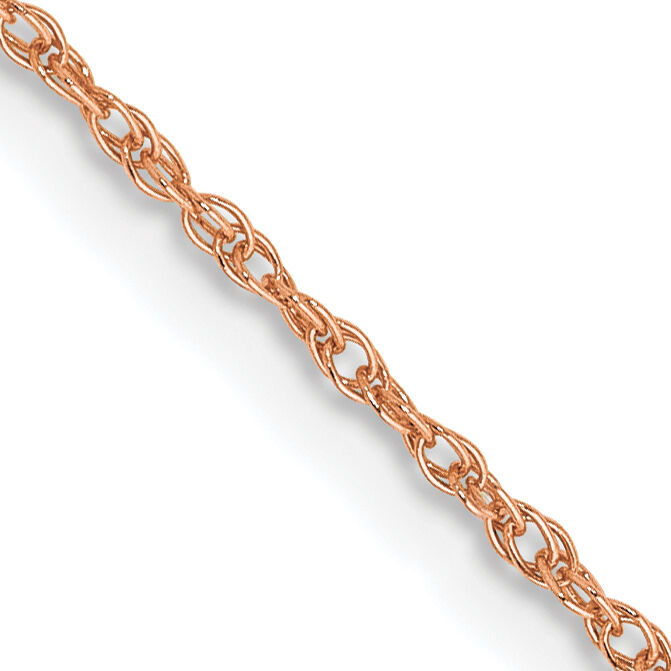 14k Rose Gold .8mm Baby Rope Chain-RSC35-24
