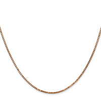 14k Rose Gold 1.3mm Box Chain-RSC36-24
