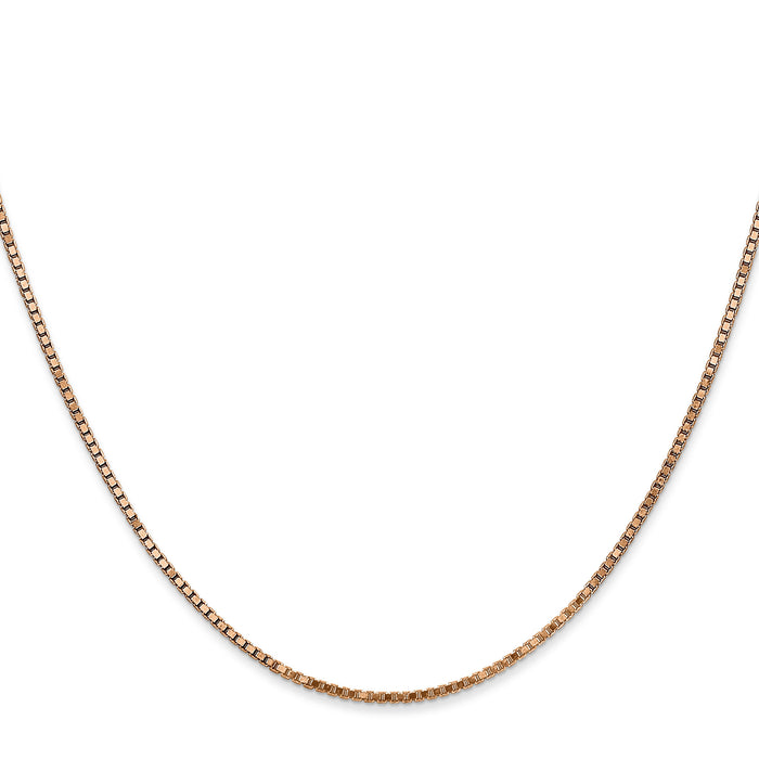 14k Rose Gold 1.3mm Box Chain-RSC36-24