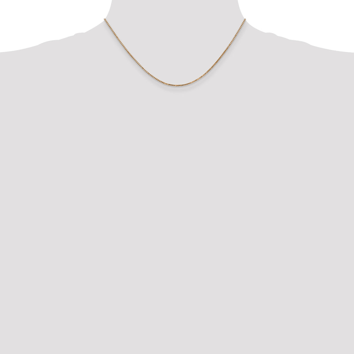 14k Rose Gold 1.3mm Box Chain-RSC36-16