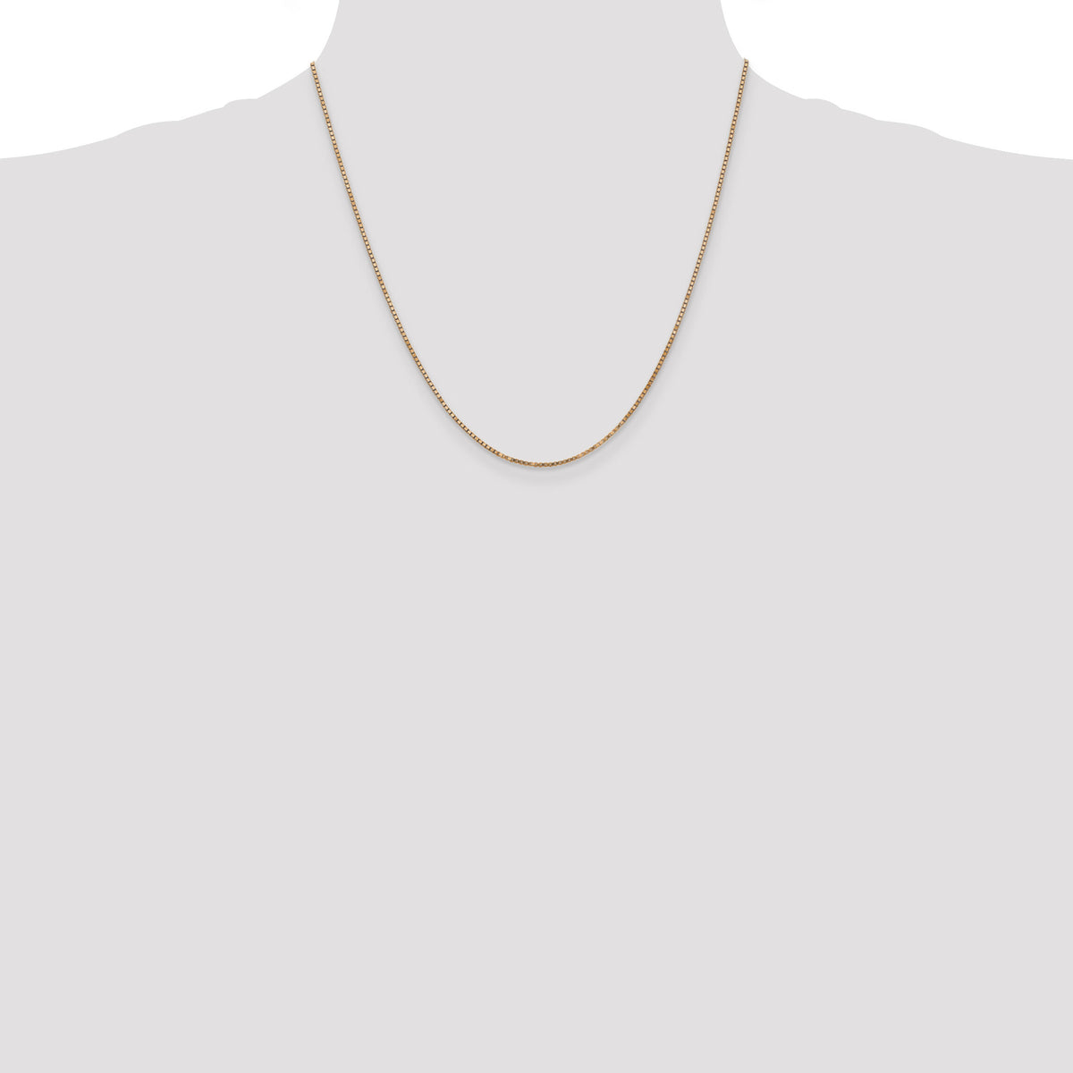 14k Rose Gold 1.3mm Box Chain-RSC36-20
