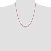 14k Rose Gold 1.3mm Box Chain-RSC36-22