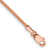 14k Rose Gold 1.3mm Box Chain-RSC36-8