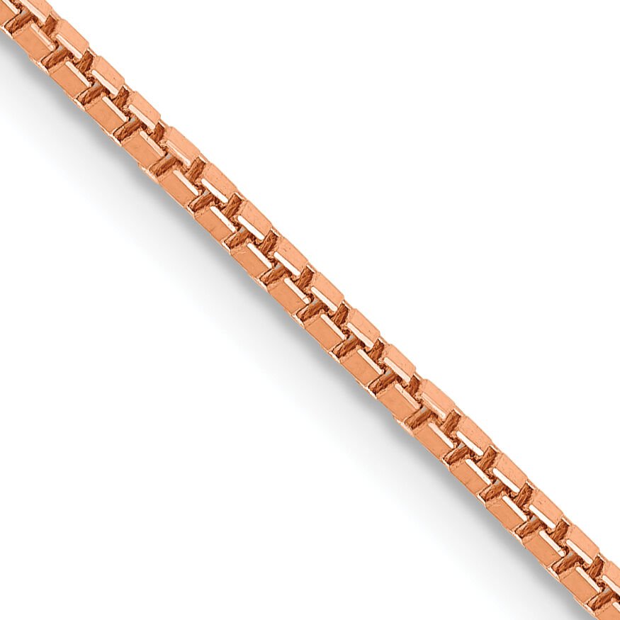 14k Rose Gold 1.3mm Box Chain-RSC36-18