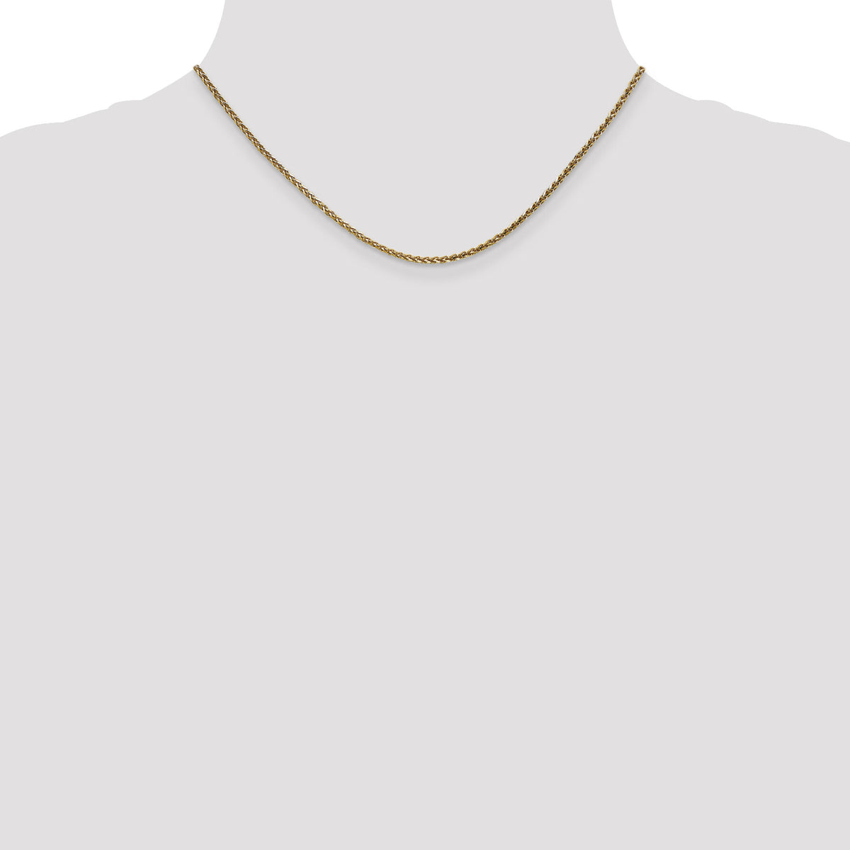 14k Rose Gold 2.1mm D/C Spiga Chain-RSC37-16