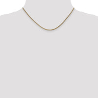 14k Rose Gold 2.1mm D/C Spiga Chain-RSC37-16
