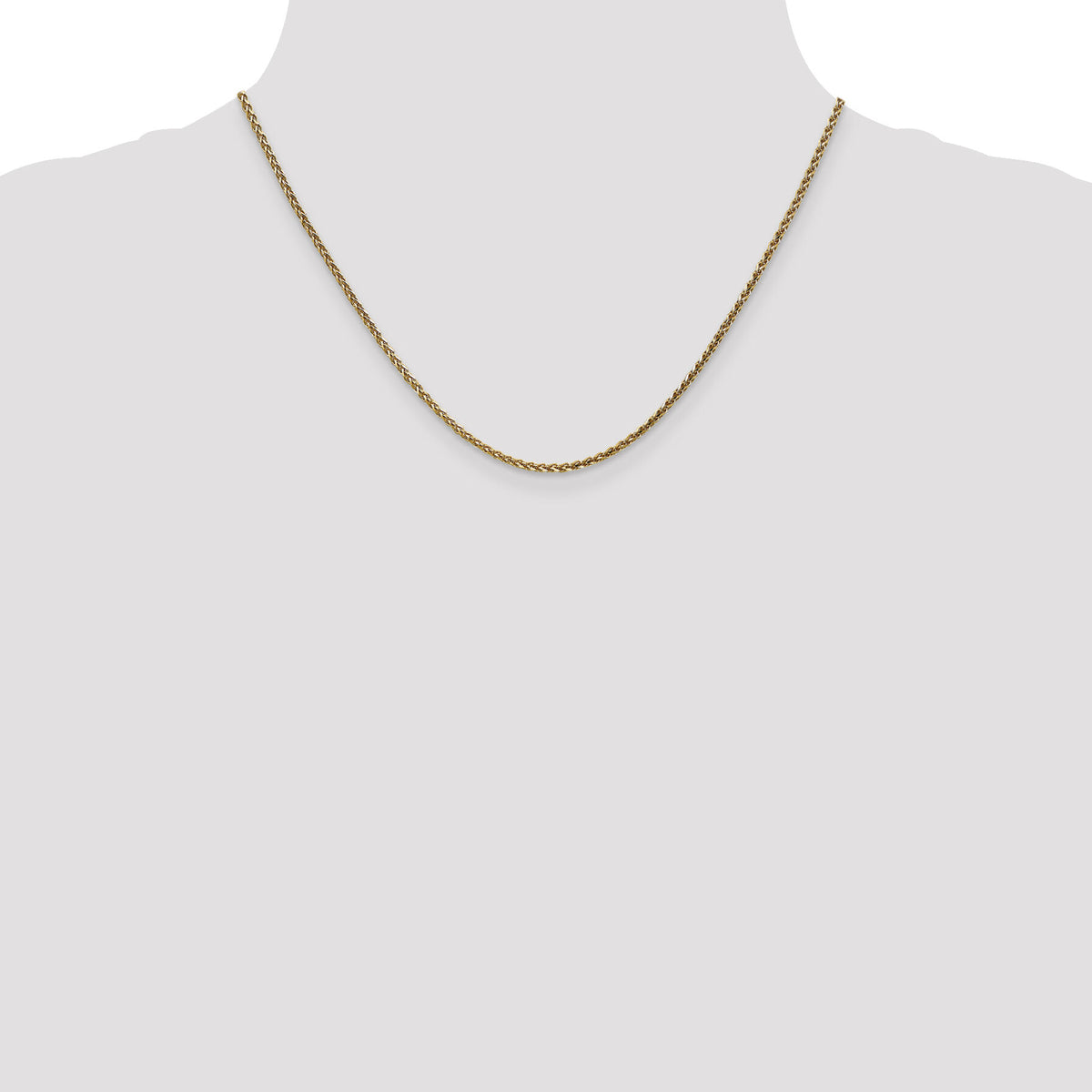 14k Rose Gold 2.1mm D/C Spiga Chain-RSC37-18