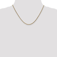 14k Rose Gold 2.1mm D/C Spiga Chain-RSC37-18