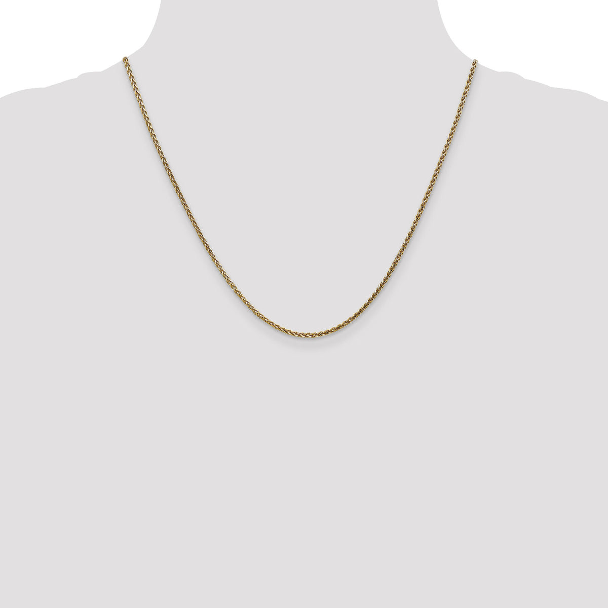 14k Rose Gold 2.1mm D/C Spiga Chain-RSC37-20