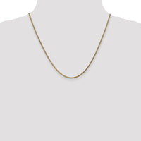 14k Rose Gold 2.1mm D/C Spiga Chain-RSC37-20