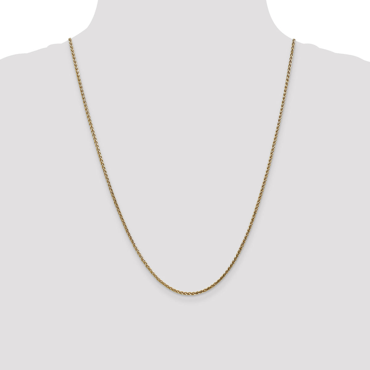 14k Rose Gold 2.1mm D/C Spiga Chain-RSC37-24