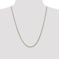 14k Rose Gold 2.1mm D/C Spiga Chain-RSC37-24