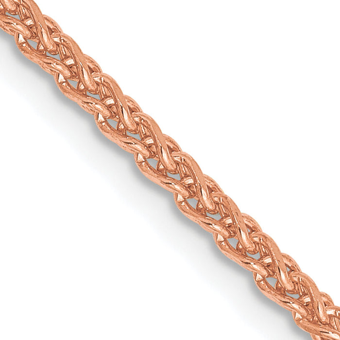 14k Rose Gold 2.1mm D/C Spiga Chain-RSC37-16