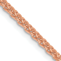 14k Rose Gold 2.1mm D/C Spiga Chain-RSC37-20