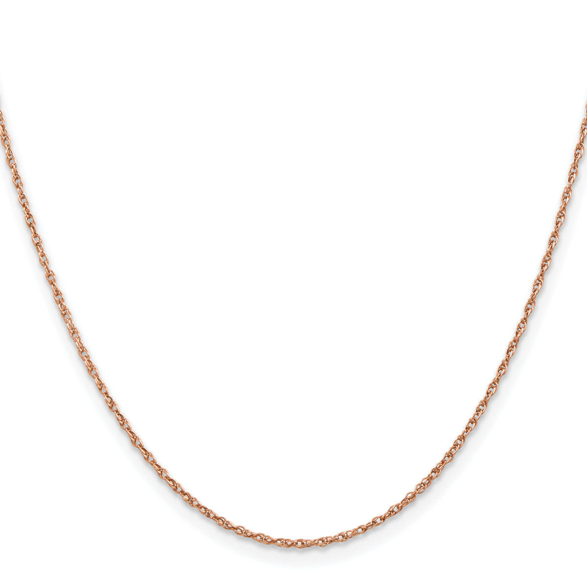 14k Rose Gold 1.15mm Baby Rope Chain-RSC38-16