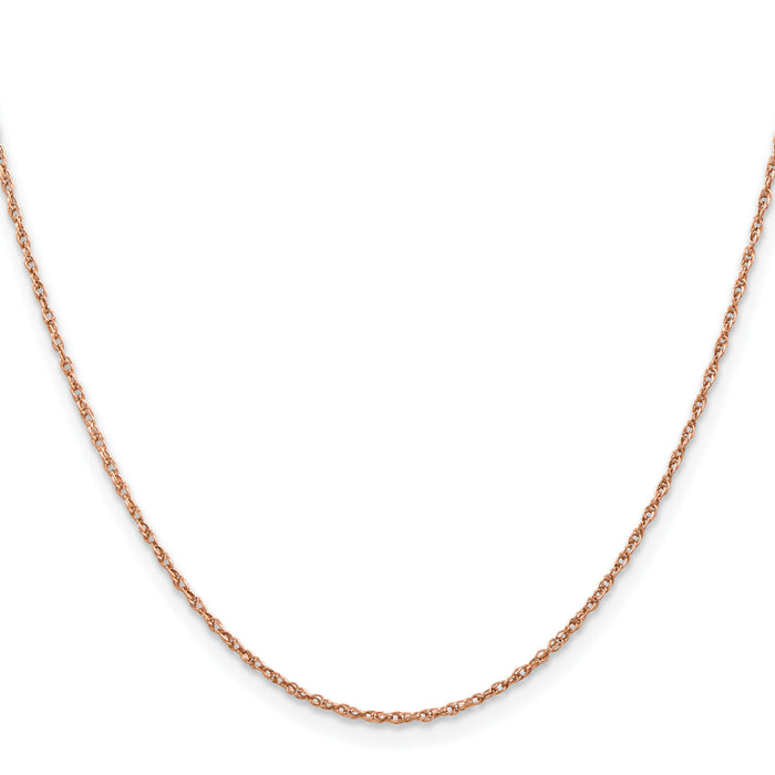 14k Rose Gold 1.15mm Baby Rope Chain-RSC38-16