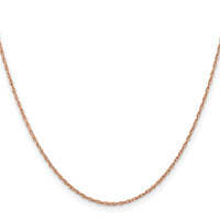 14k Rose Gold 1.15mm Baby Rope Chain-RSC38-24